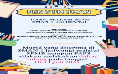 PENGUMUMAN HASIL SELEKSI SPMB SMAN 1 JATIWANGI